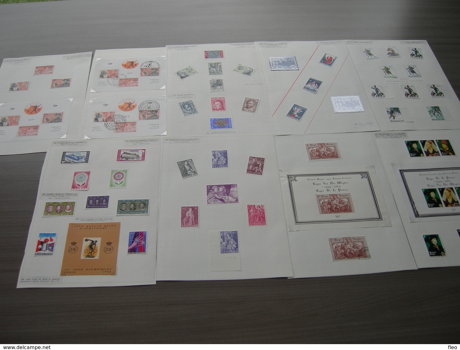 BELG.1964 Verzameling Zegels,Blokken ,Items Etc Uit 1965 ,mooi Lot - Collections