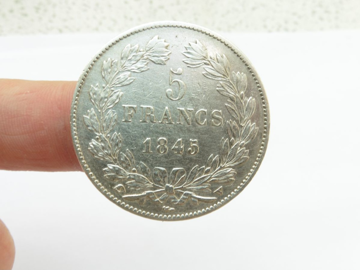 Superbe 5 F Argent 1845 W écu Hercule - Other & Unclassified