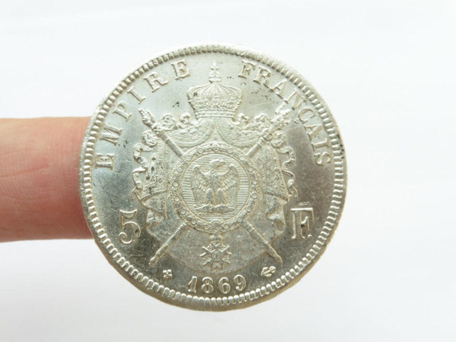 Superbe 5 F Argent 1869 Bb écu - Other & Unclassified