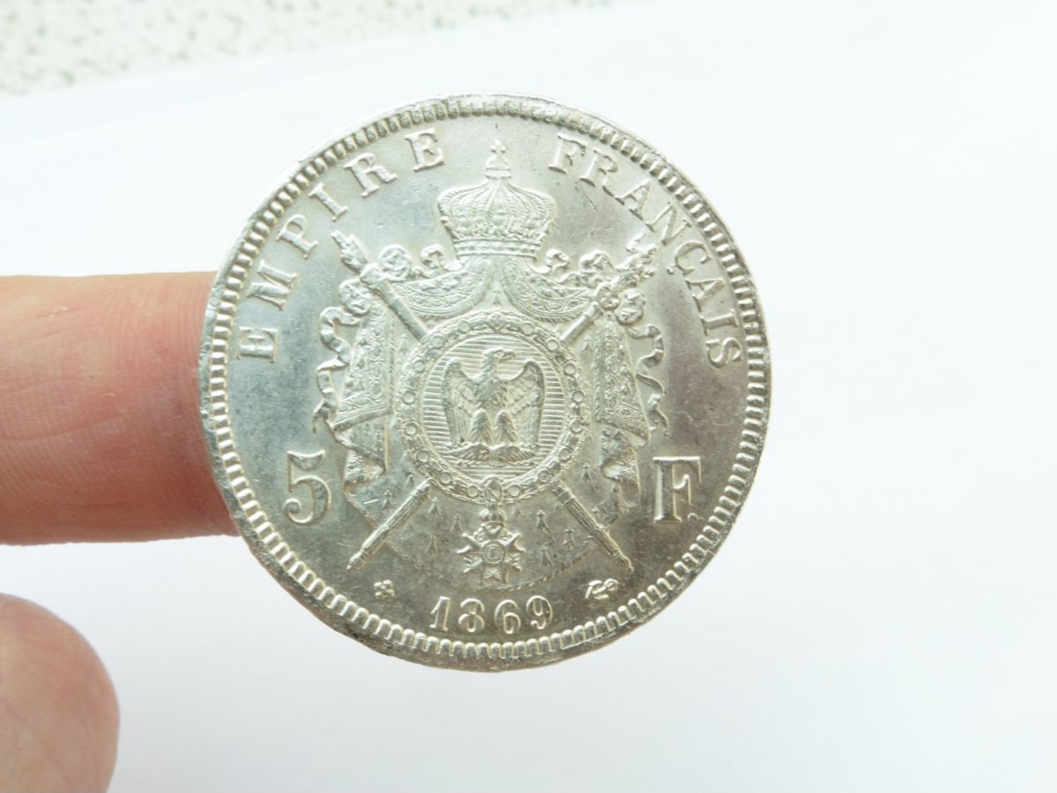 Superbe 5 F Argent 1869 Bb écu - Other & Unclassified