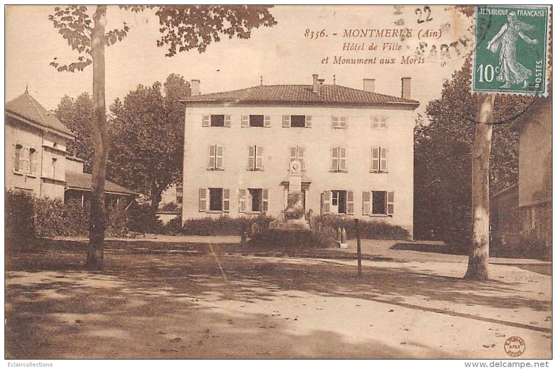 Montmerle Sur Saône     01      Hôtel De Ville Et Monument Aux Morts           (voir Scan) - Non Classificati