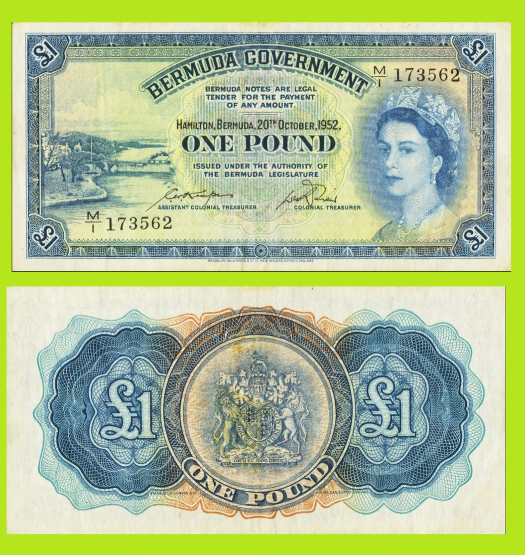 BERMUDA 1 POUND 1952   - Copy- Replica - Bermudes