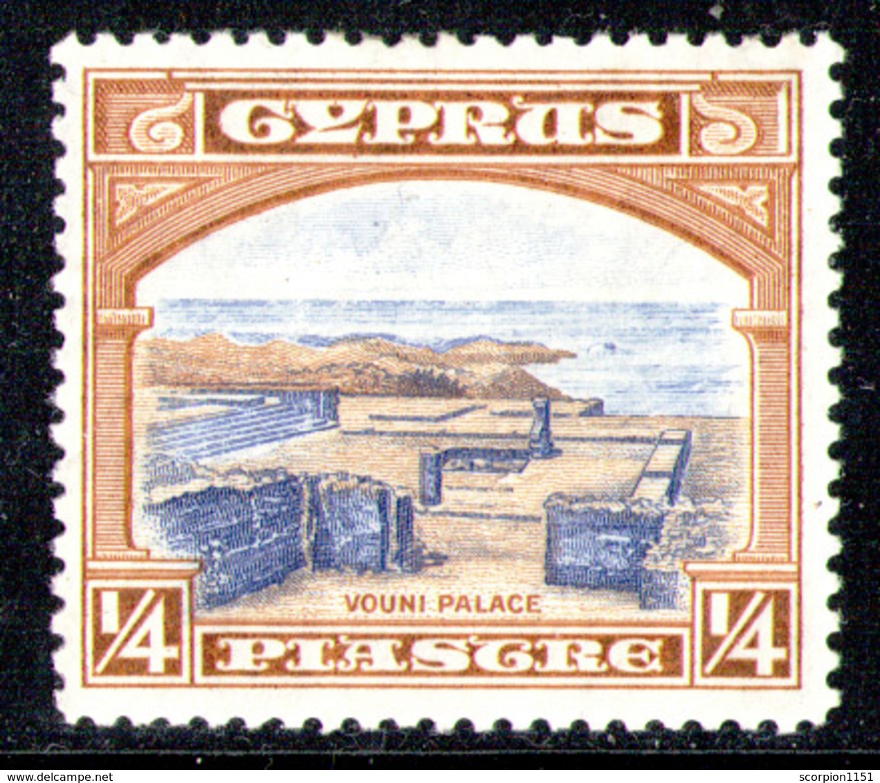 CYPRUS 1934 - From Set MLH* - Unused Stamps