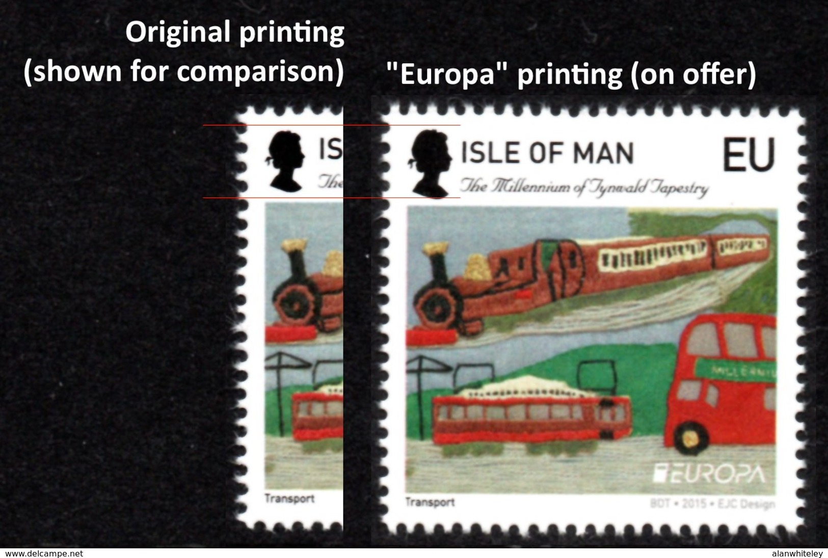 ISLE OF MAN 2015 EUROPA Old Toys: Single Stamp Ex Sheetlet UM/MNH - Isola Di Man