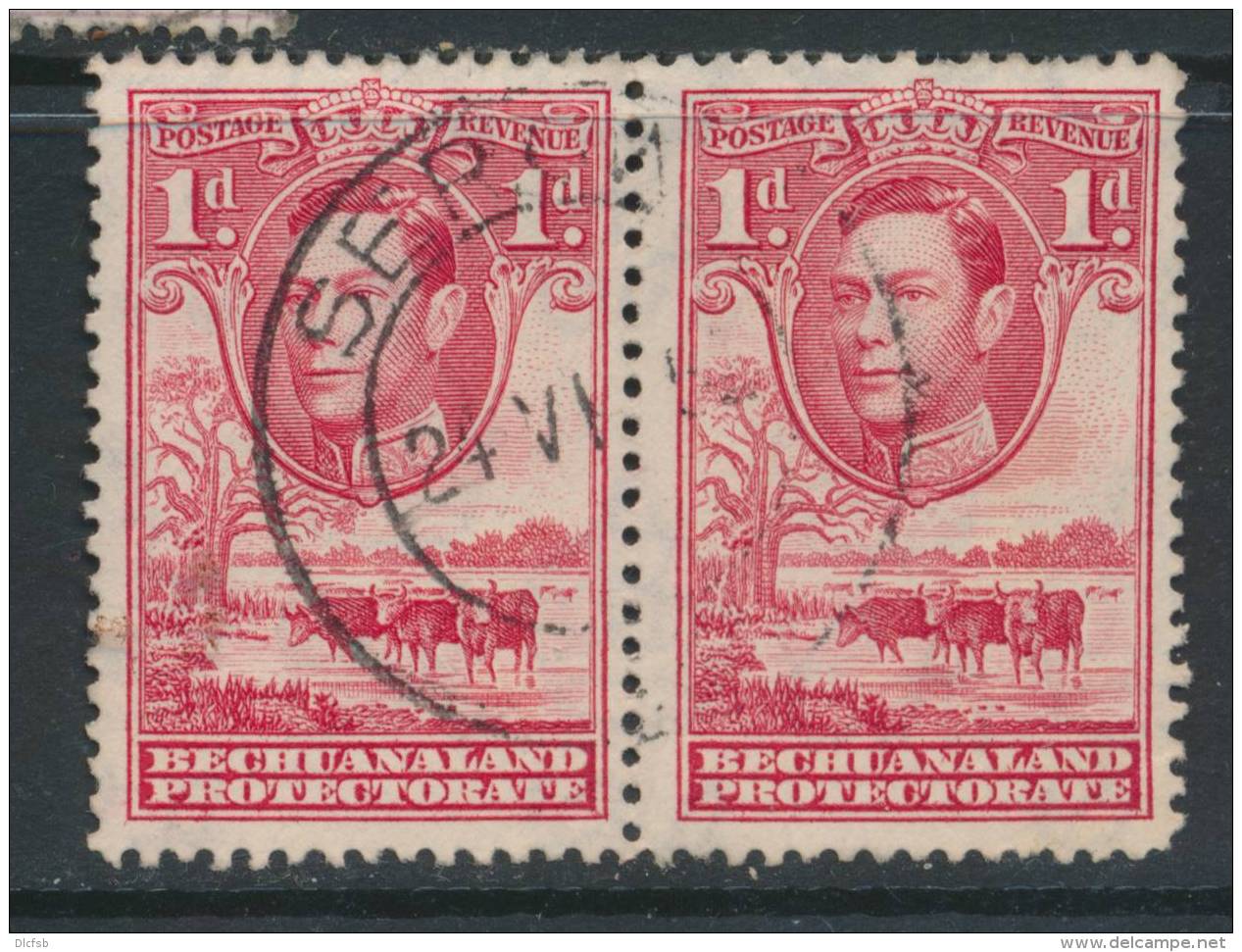 BECHUANALAND, Postmark SEROWE - 1885-1895 Crown Colony