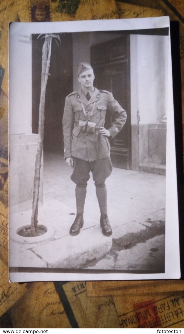 Fotografia - Militari, Uniformi, Divise - "Artigliere Volontario Universitario" - WWII? - Non Classificati