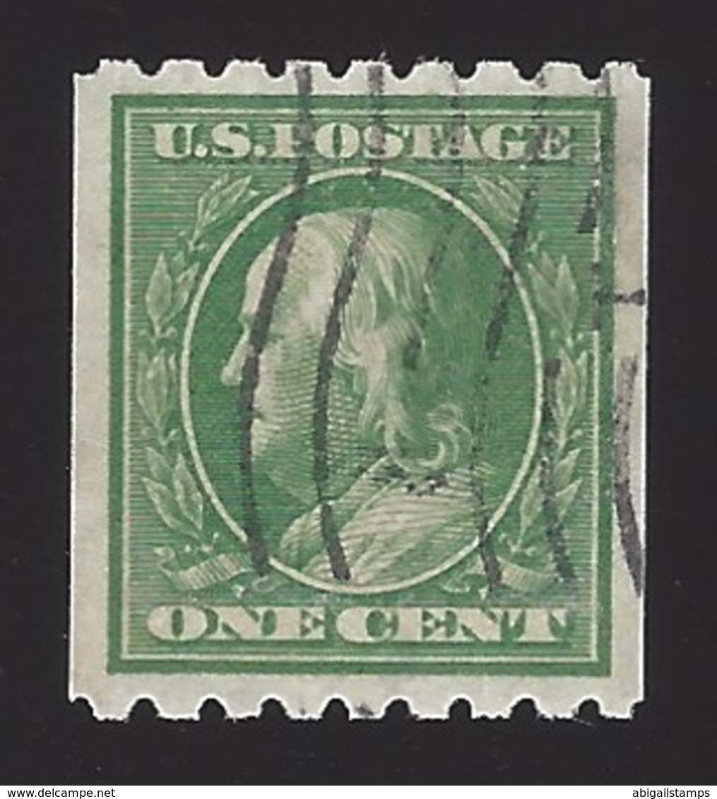 US #390 1910 Green Wmk 190 Perf 8.5 Horz Used VF Scv $14 - Used Stamps