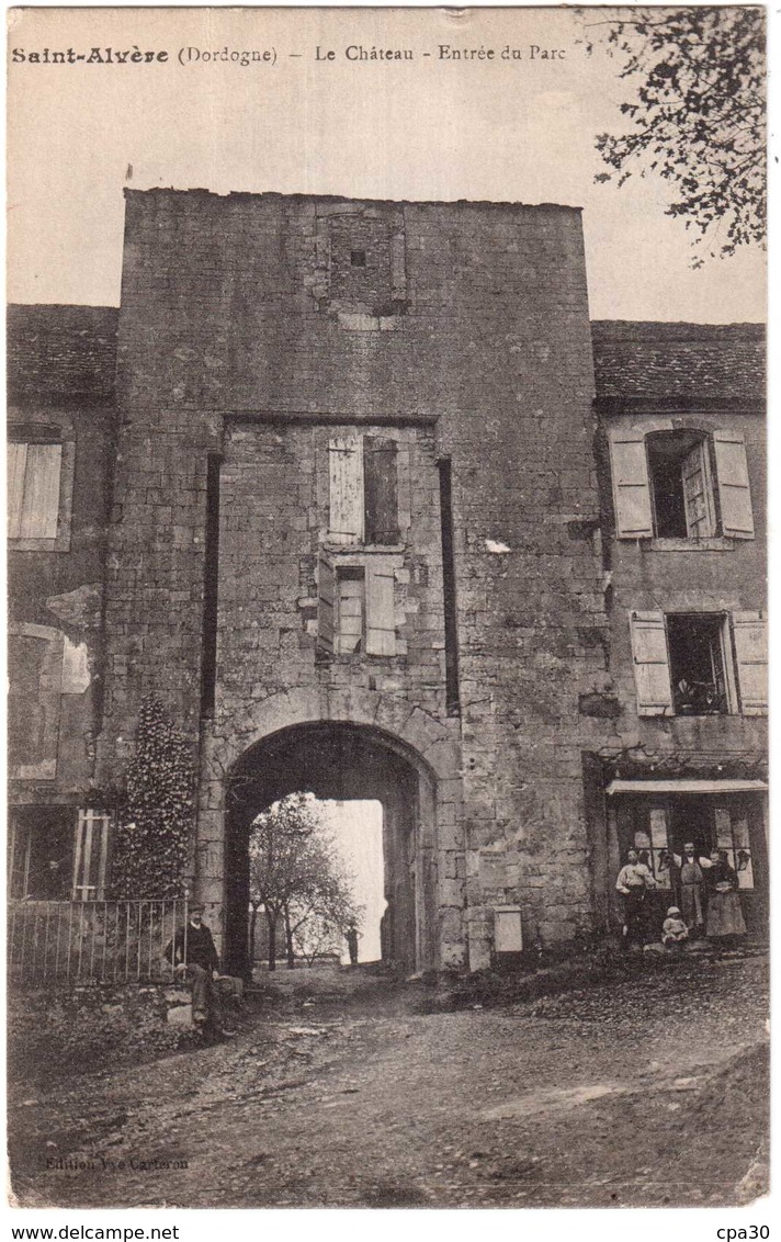 CPA DORDOGNE SAINT ALVERE.LE CHATEAU - Other & Unclassified