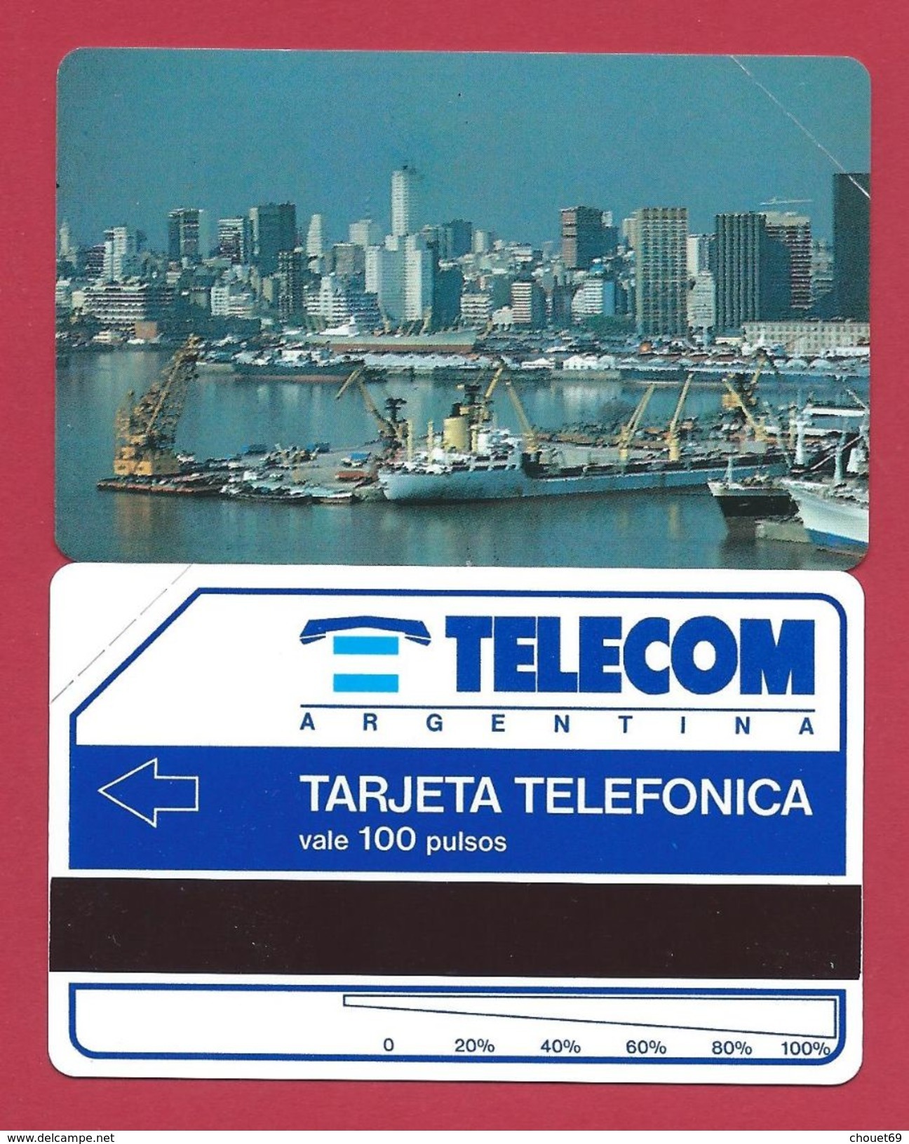 D2 100 U Buenos Aires Harbour Telecom Argentina - 1992 - URMET Neuve Mint - Argentine