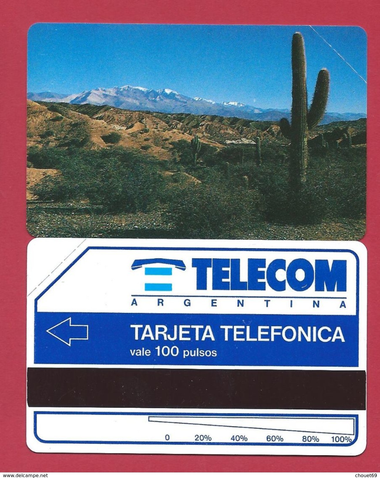 D5 100 U Desert Telecom Argentina - 1992 - URMET Neuve Mint - Argentina