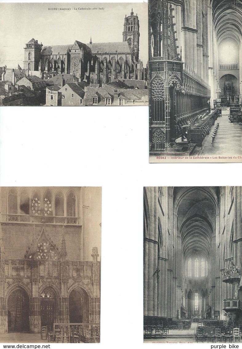 Lot 70 CPA CATHEDRALES Principalement, Quelques  Eglises En Bon état  Intérieur, Extérieur - 5 - 99 Cartes