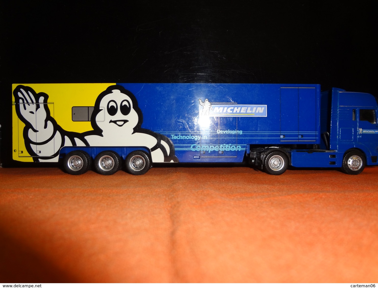 Camion - Poids Lourd - MAN  "Michelin Technolohy In Compétition"  - Majorette 1/60 (bibendum) - Camiones, Buses Y Construcción