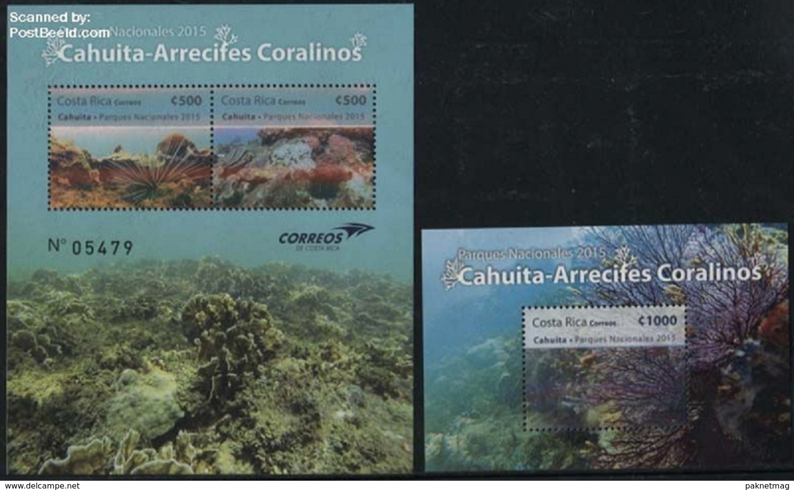 F114- Costa Rica 2015 Coral Reefs Shells & Coral Nature. - Fishes