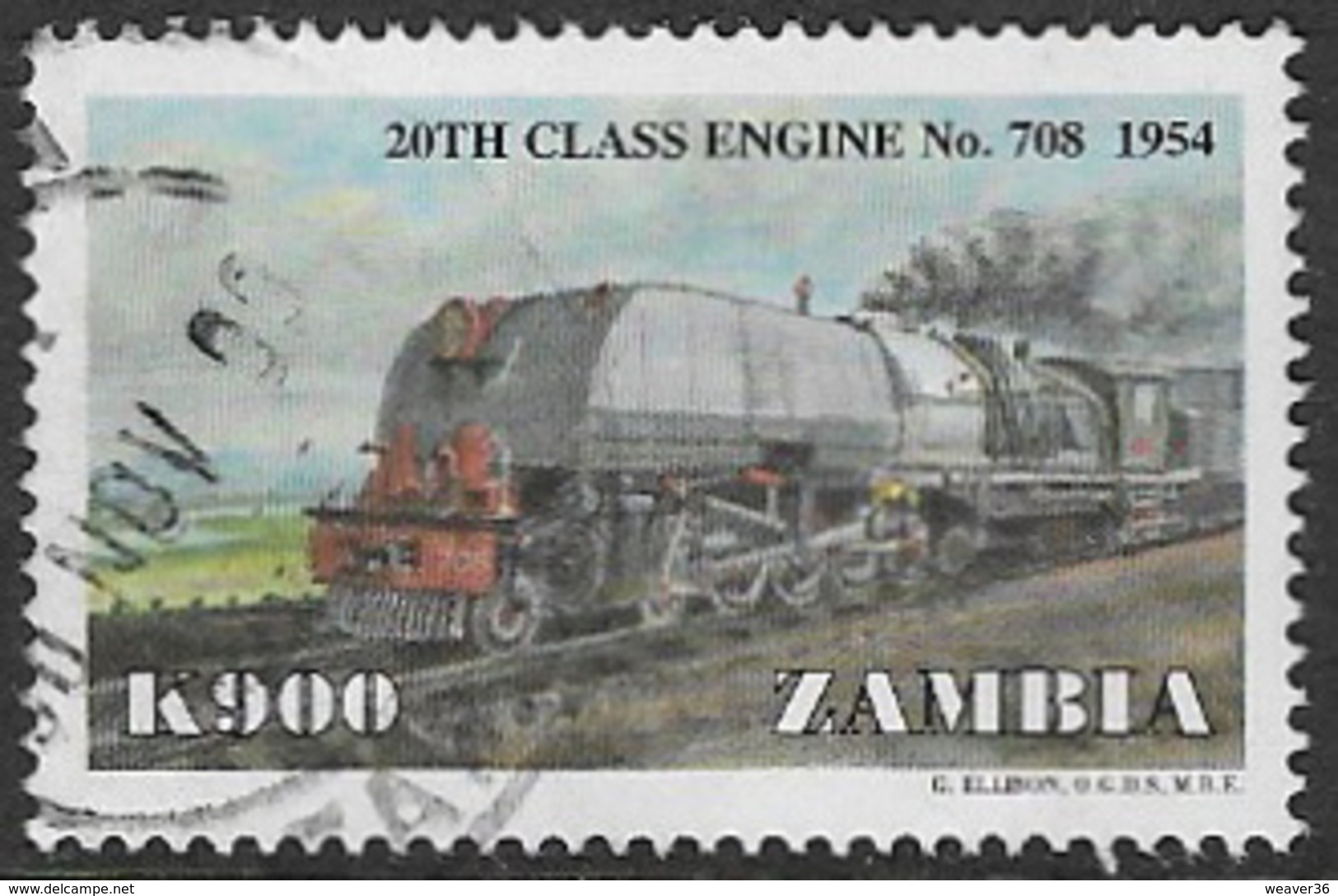 Zambia SG788 1999 Trains 900k Good/fine Used [37/30787/2D] - Zambia (1965-...)