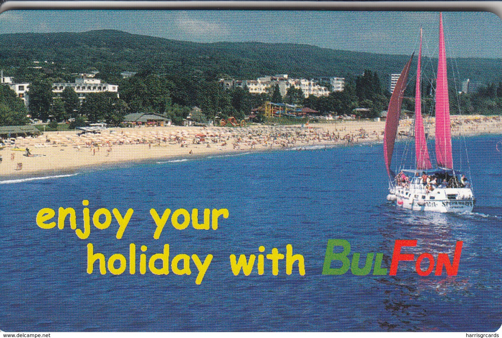 BULGARIA - Boat In Bay/ Bulfon Cardphone, 07/01, Tirage 12,000, 200 U, Sample No Chip And No CN - Bulgaria