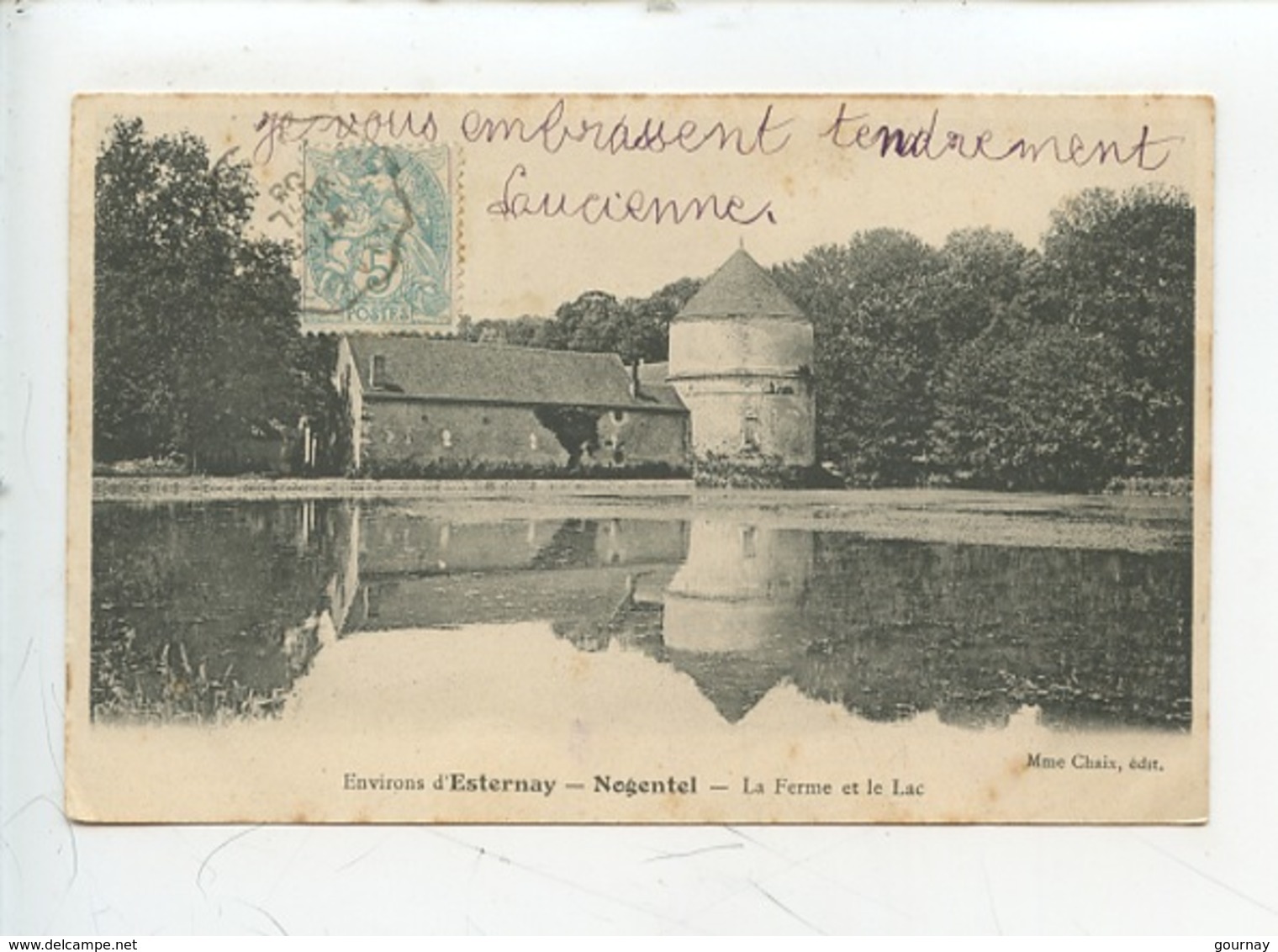 Environs D'Esternay : Nogentel (Aisne) La Ferme Et Le Lac (colombier Pigeonnier) - Autres & Non Classés