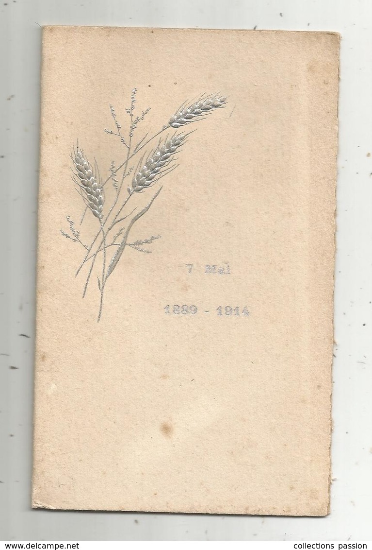 Menu ,4 Pages , 25 Ans , 1889-1914, Diner , Imp. Baillaud , Angers - Menu