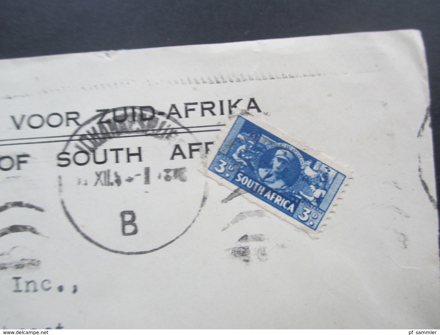 Süd Afrika / South Africa Kleine Marke! Nederlandische Bank Voor Zuid - Afrika. Johannesburg - Lettres & Documents