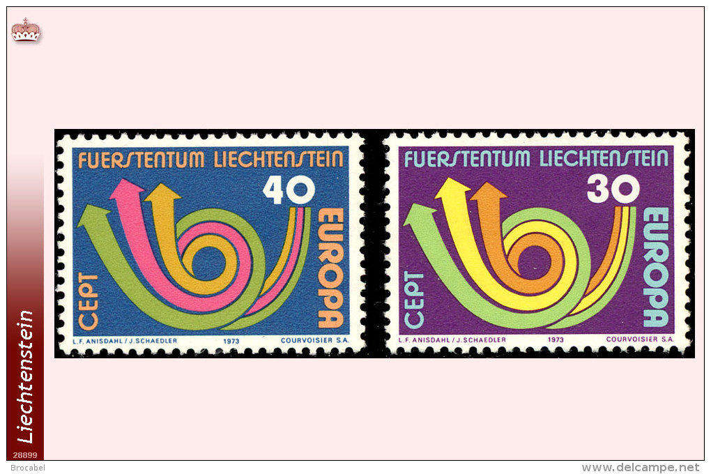 Liechtenstein 0532/33** Europa 1973  MNH - Neufs