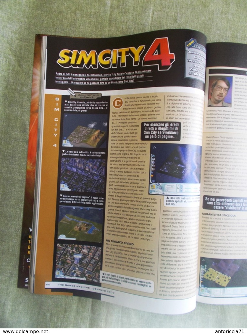 Rivista TGM The Games Machine Nr. 165 Gennaio 2003 Videogiochi PC SIM CITY NBA - Computer Sciences