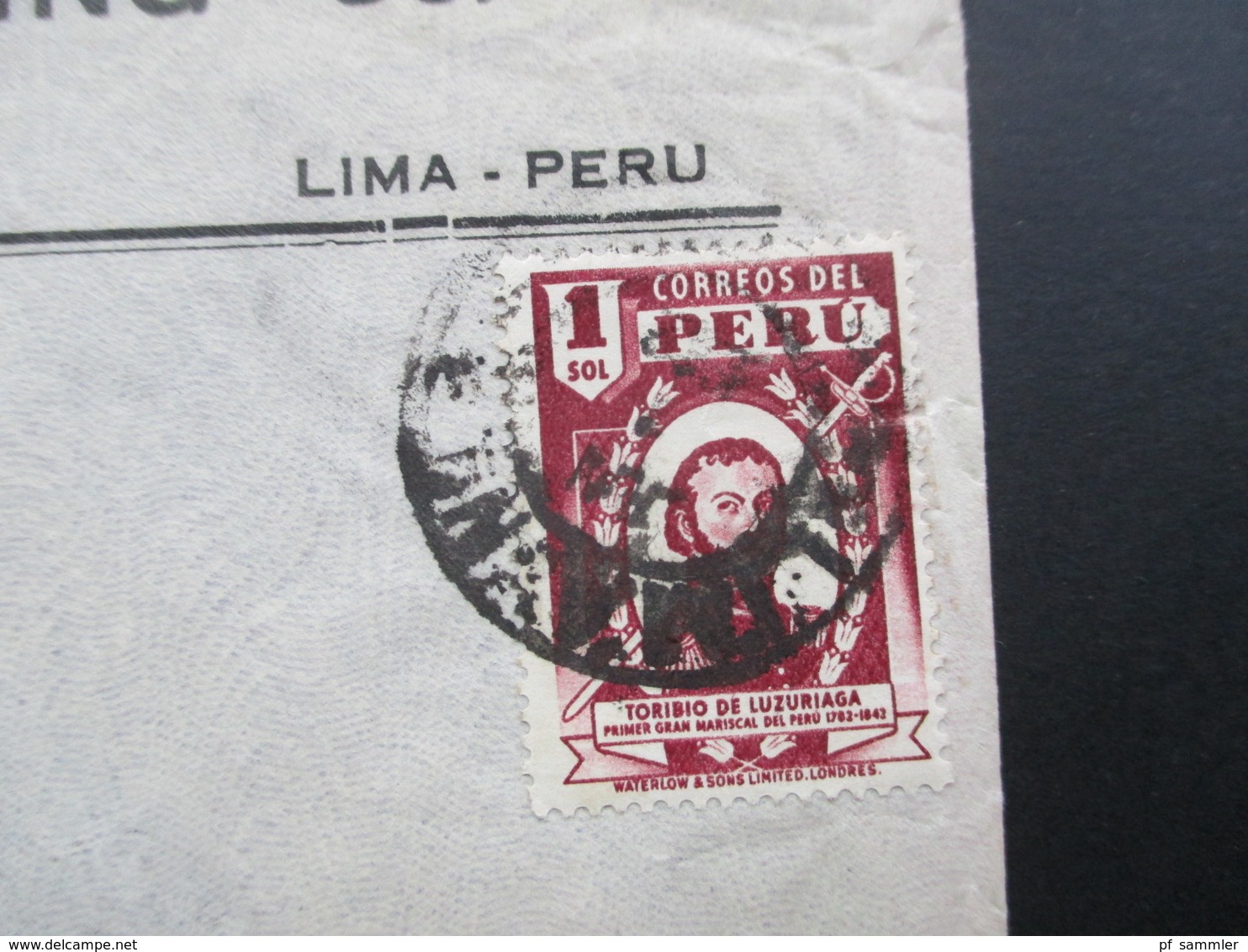 Zensurbeleg Peru 1942 Pan American Trading Co. Representaciones Examined By 4632. Air Mail - Peru