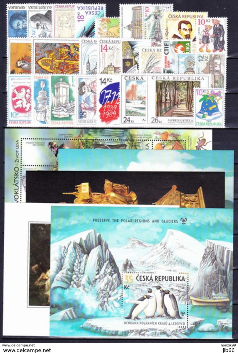 Année Complète 2009 :  26 Timbres Et 5 Blocs Feuillets - Années Complètes