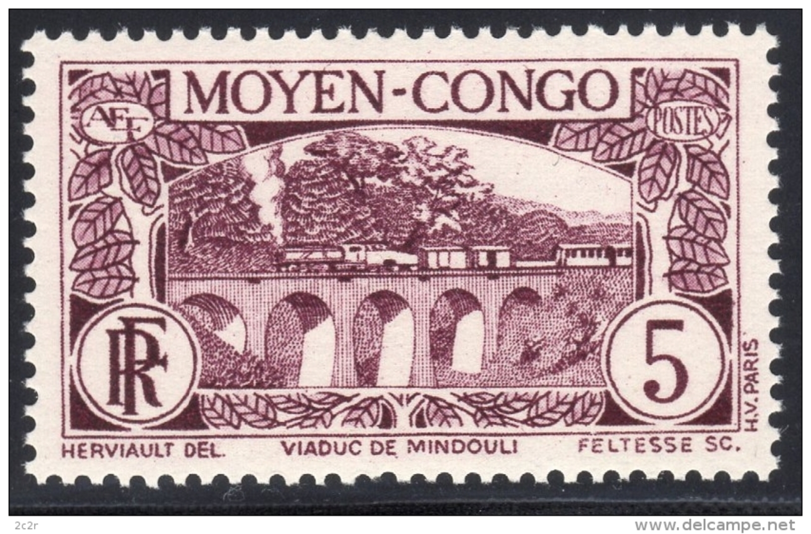 Congo Français 1933: N°117 ** (YT116) - TB - Neufs