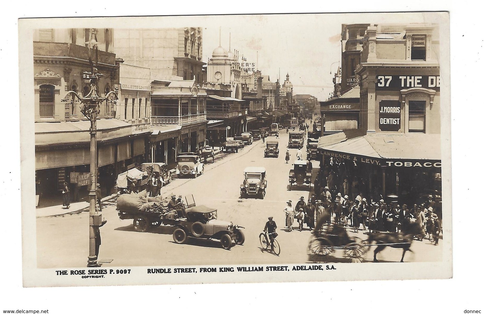 ADELAIDE  , Rundle Street , From King William ... ( écrite 1933 ) - Adelaide