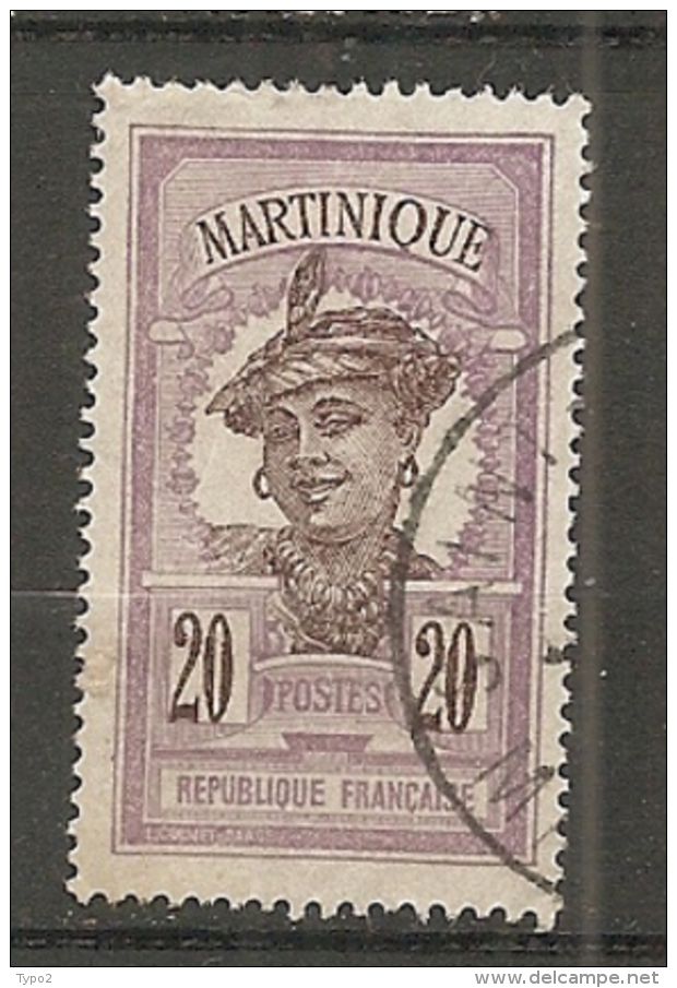 MARTINIQUE -  Yv. N° 67  (o)  20c  Cote 1,25 Euro    BE - Gebraucht