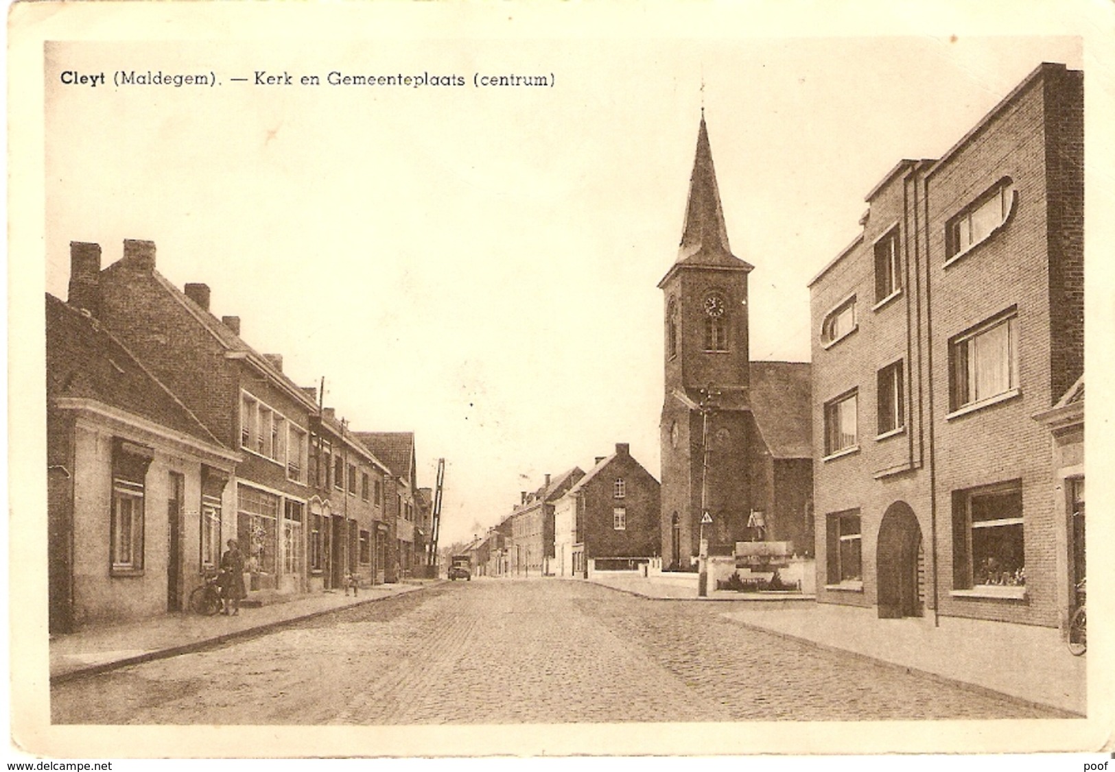 Cleyt ( Maldegem ): Kerk En Gemeenteplaats ( Centrum) - Maldegem