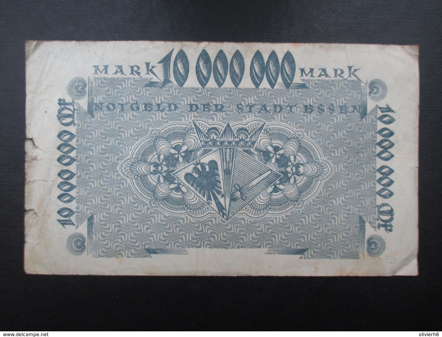 BILLET ALLEMAGNE (V1719) Zehn Millionen Mark 10000000 (2 Vues) Essen 15/08/1923 - 10 Millionen Mark