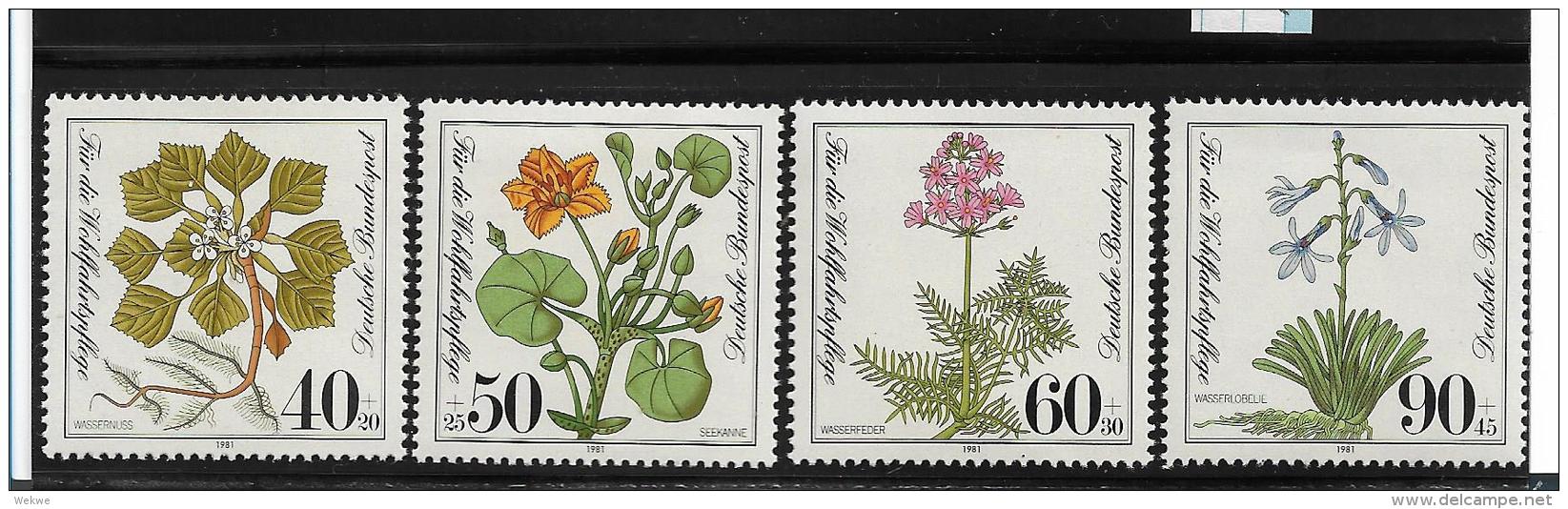 BrdMi.Nr.1108-11  / Diverse Heilpflanzen **  MNH - Ungebraucht