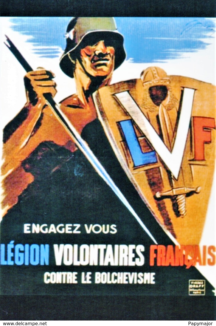 Militaria WW2 - Photo Affiche "Engagez Vous Légion Volontaires Français Contre Le Bolchevisme" - 1939-45