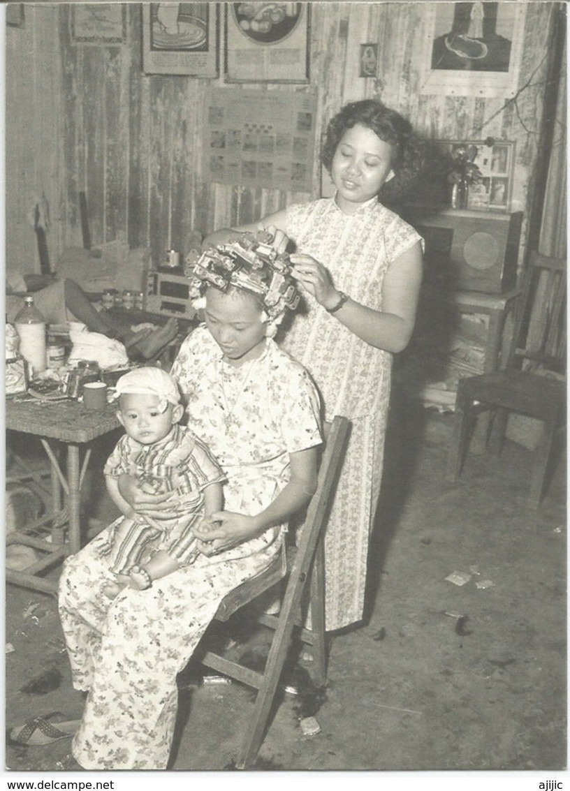 SINGAPOUR. Salon De Coiffure Singapore 1954, Entier Postal Envoyé à Andorra, Avec Timbre à Date Arrivée - Other & Unclassified