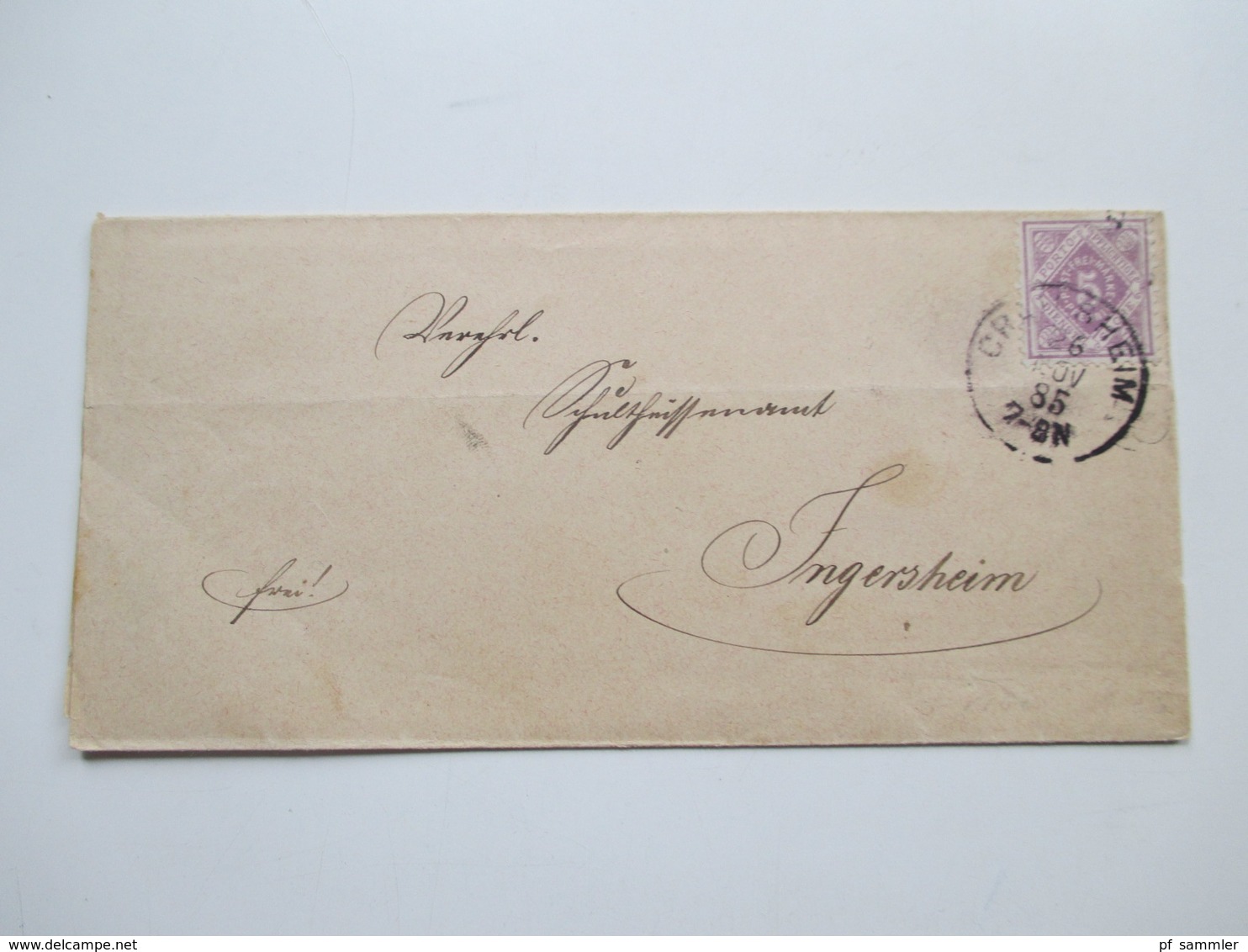 AD Württemberg um 1880 / 90 mit Ganzsachen / Faltbriefe / Postanweisungen 17 Stück! Dienstpost. Crailsheim usw..