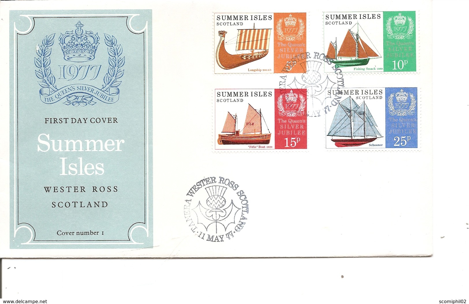 Grande-Bretagne - Locales -Summer Isles -Scotland - Voiliers ( FDC De 1977 à Voir) - Ortsausgaben