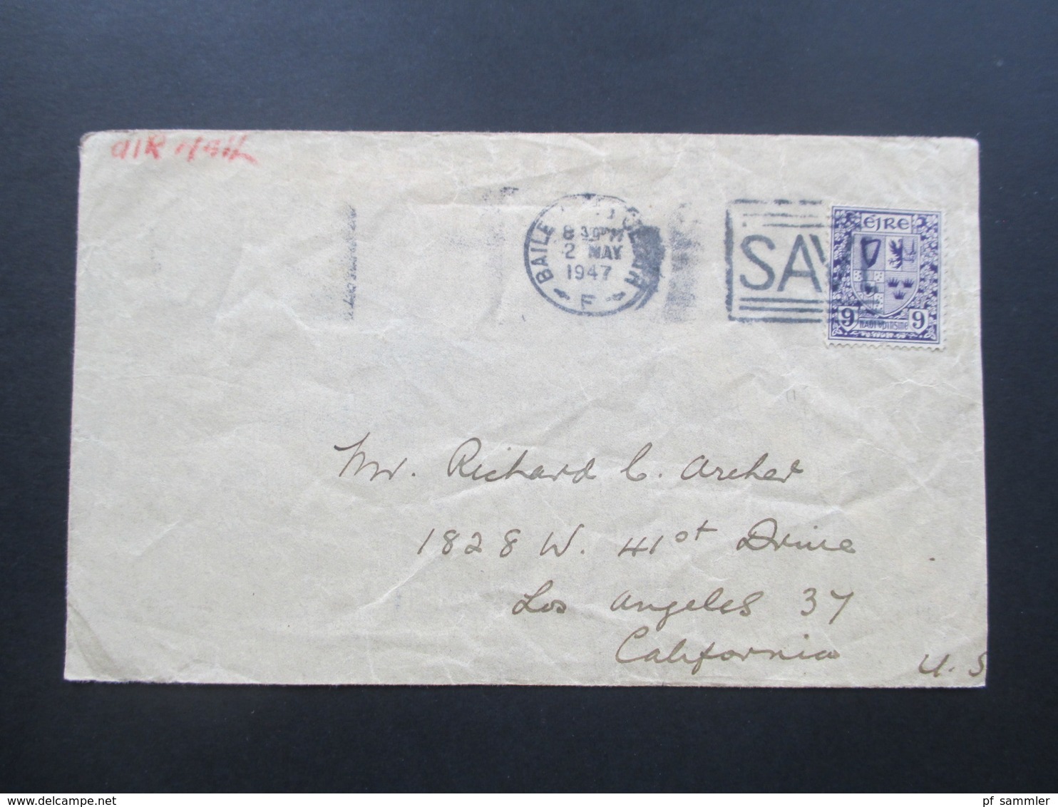 Irland / Eire 1947 Belege In Die USA. Air Mail / Luftpost. Interessant?? - Brieven En Documenten