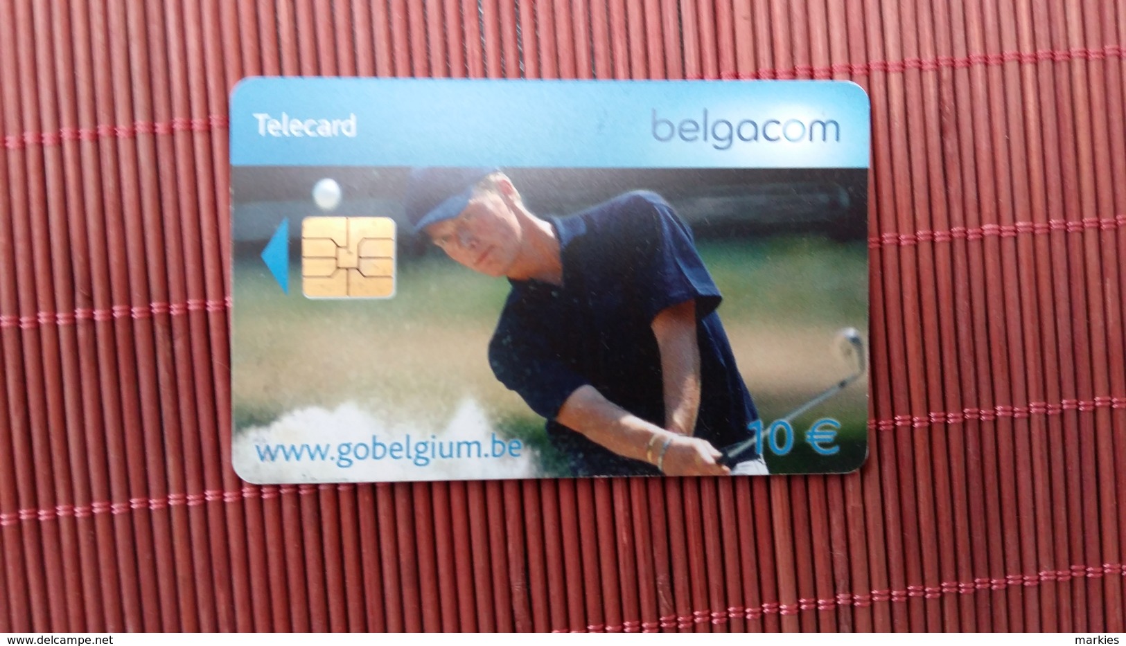 Phonecard Belgium Golf Player  Sport 10 Euro Used  Rare - Mit Chip