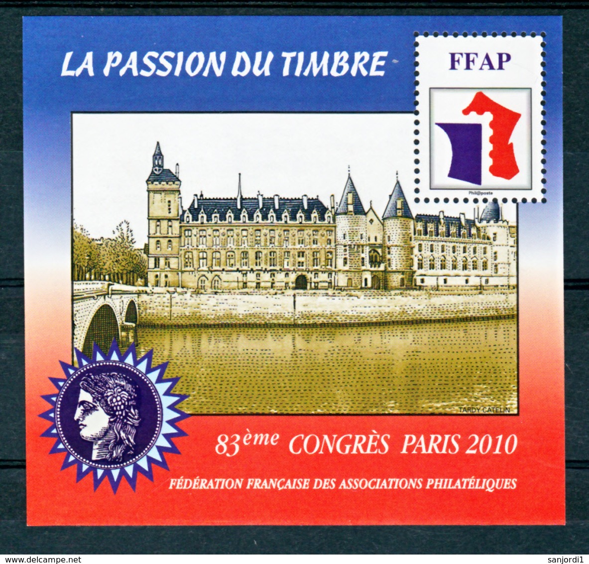 France BF  4 FFAP 83 ème Congrès De Paris 2010 Neuf ** LUXE MNH Sin Charnela - FFAP