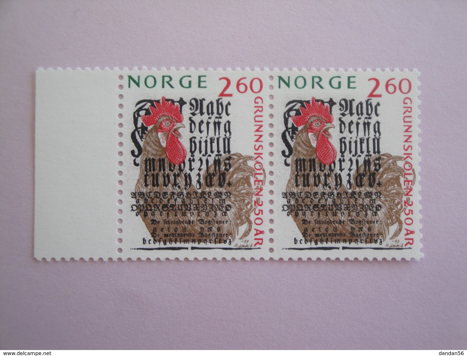 1989 Norvège Oiseaux Birds Yvert 978 X 2 ** Scott Xx Michel 1021 SG 1061 - Autres & Non Classés