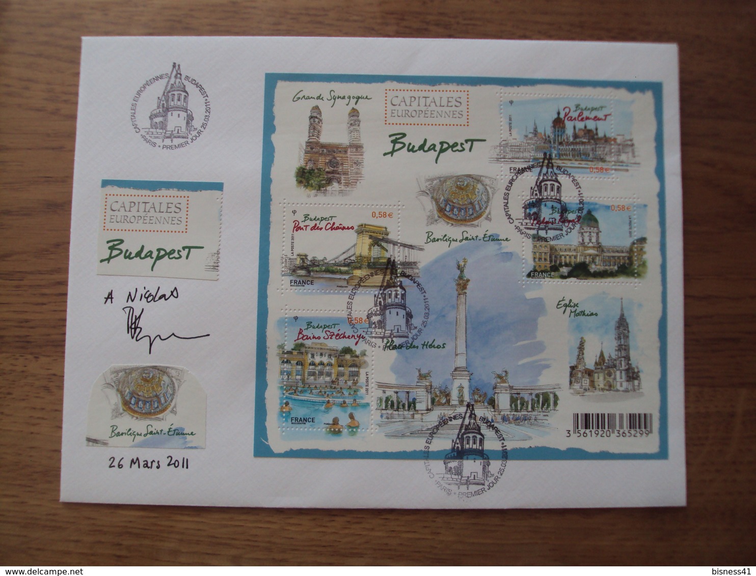 Capitales Européennes Budapest  N° F4538  // Premier Jour FDC //  2011 - 2010-2019