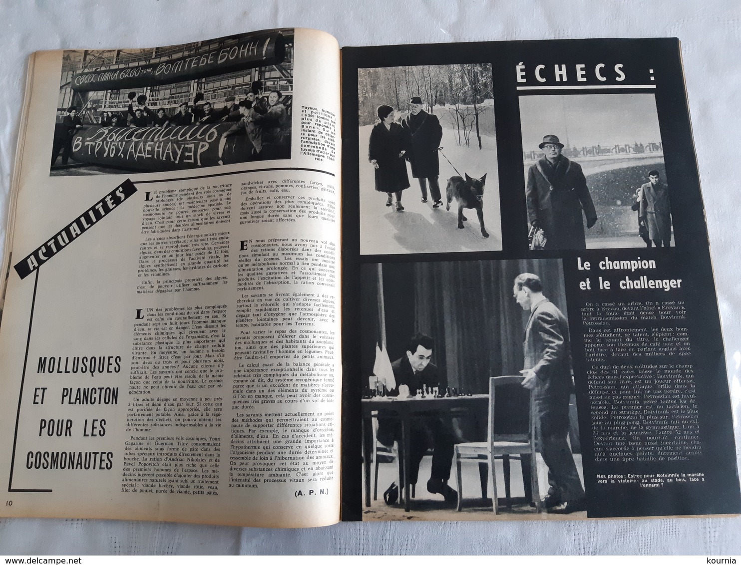 FRANCE URSS Magazine N° 206 Mai 1963 RAKHMANINOV, Sibérie Le Plus Grand Barrage Du Monde, Plantes Pour Cosmonautes, - Informations Générales