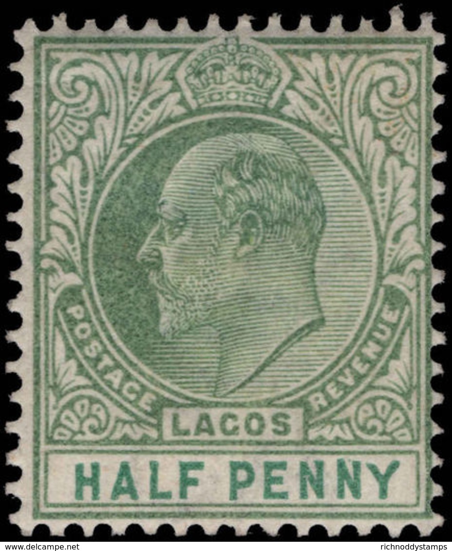 Lagos 1904 ½d Dull Green And Green Lightly Mounted Mint. - Nigeria (...-1960)