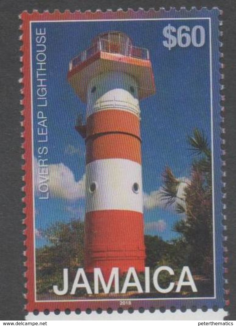 JAMAICA, 2018, MNH, LIGHTHOUSES, 1v WITH 2018 DATE IMPRINT - Lighthouses