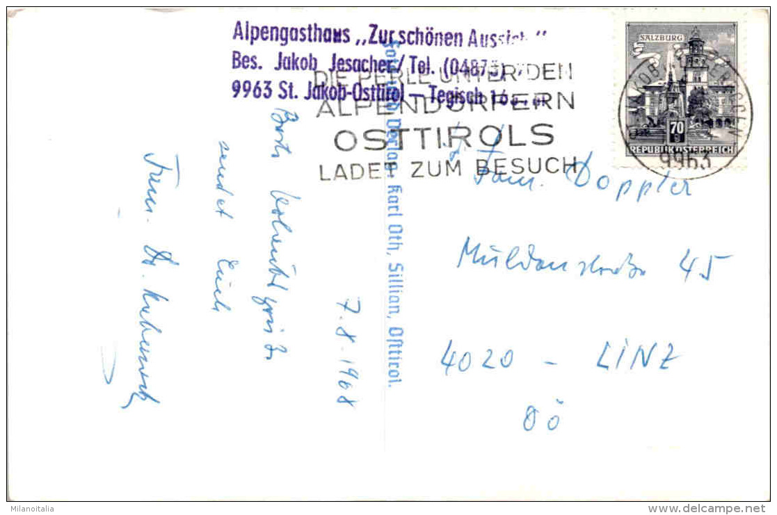 St. Jakob I. Defr. Mit Pfannhorn, Almerhorn U. Hochgall (451) * 7. 8. 1968 - Defereggental