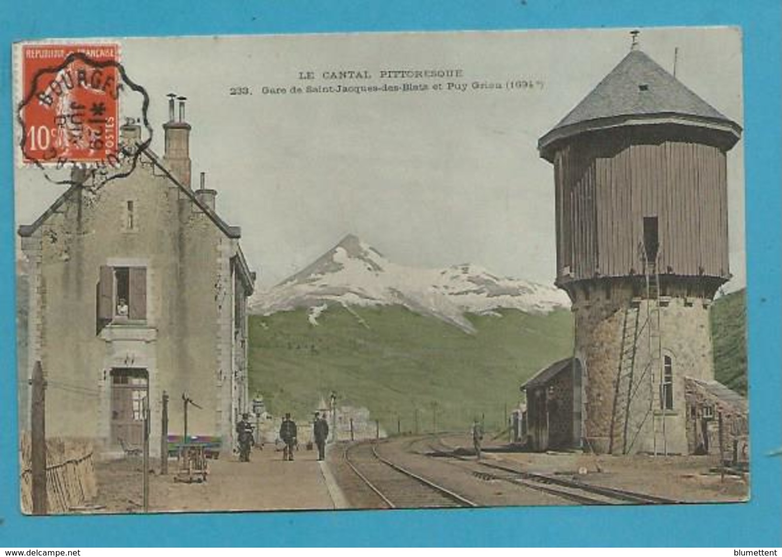 CPA 233 - Chemin De Fer Gare SAINT-JACQUES-DES-BLATS Et PUY GRIOU 15 - Andere & Zonder Classificatie