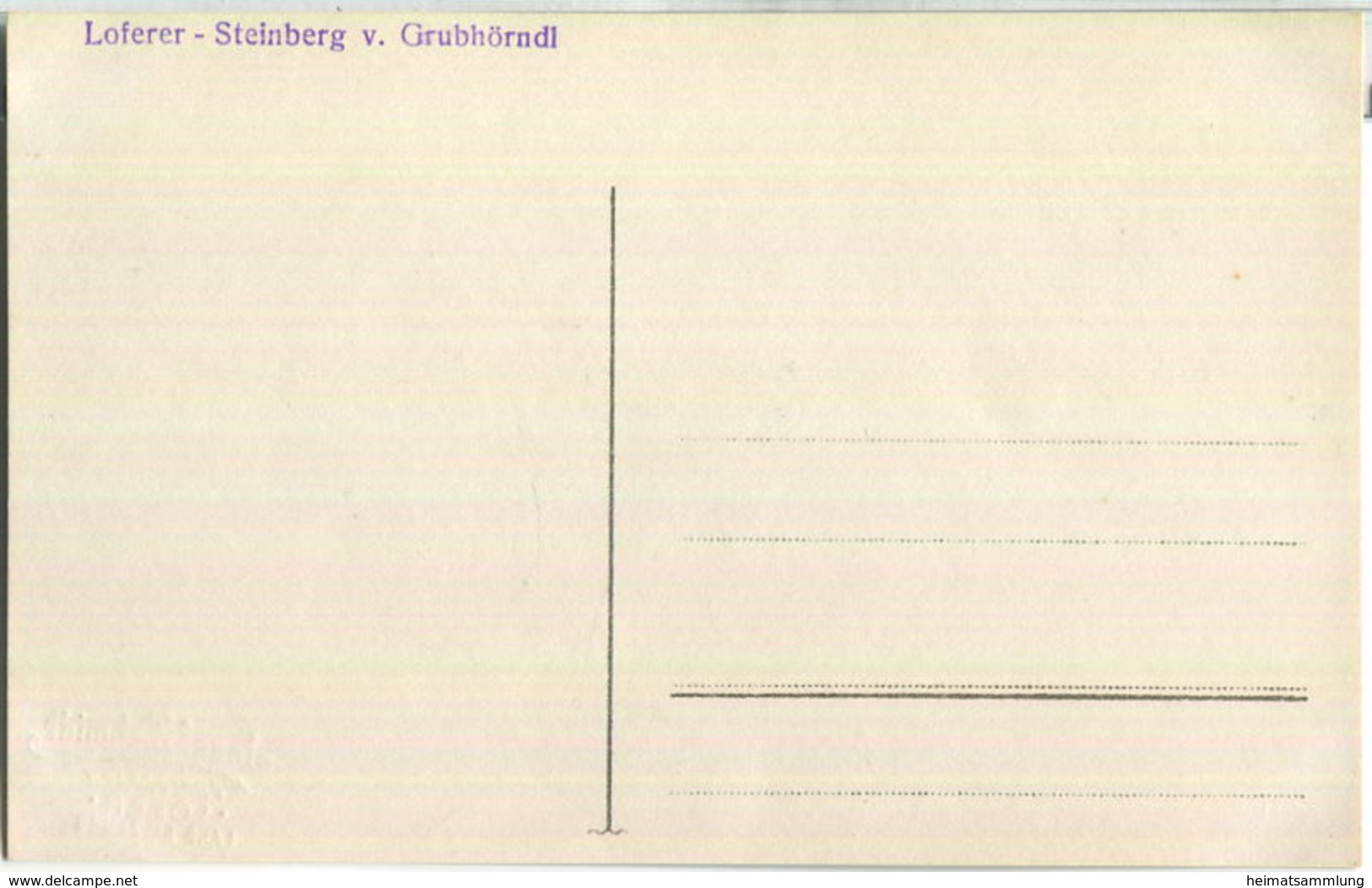 Loferer Steinberg - Foto-Ansichtskarte - Verlag Josef Schmidt Lofer - Lofer