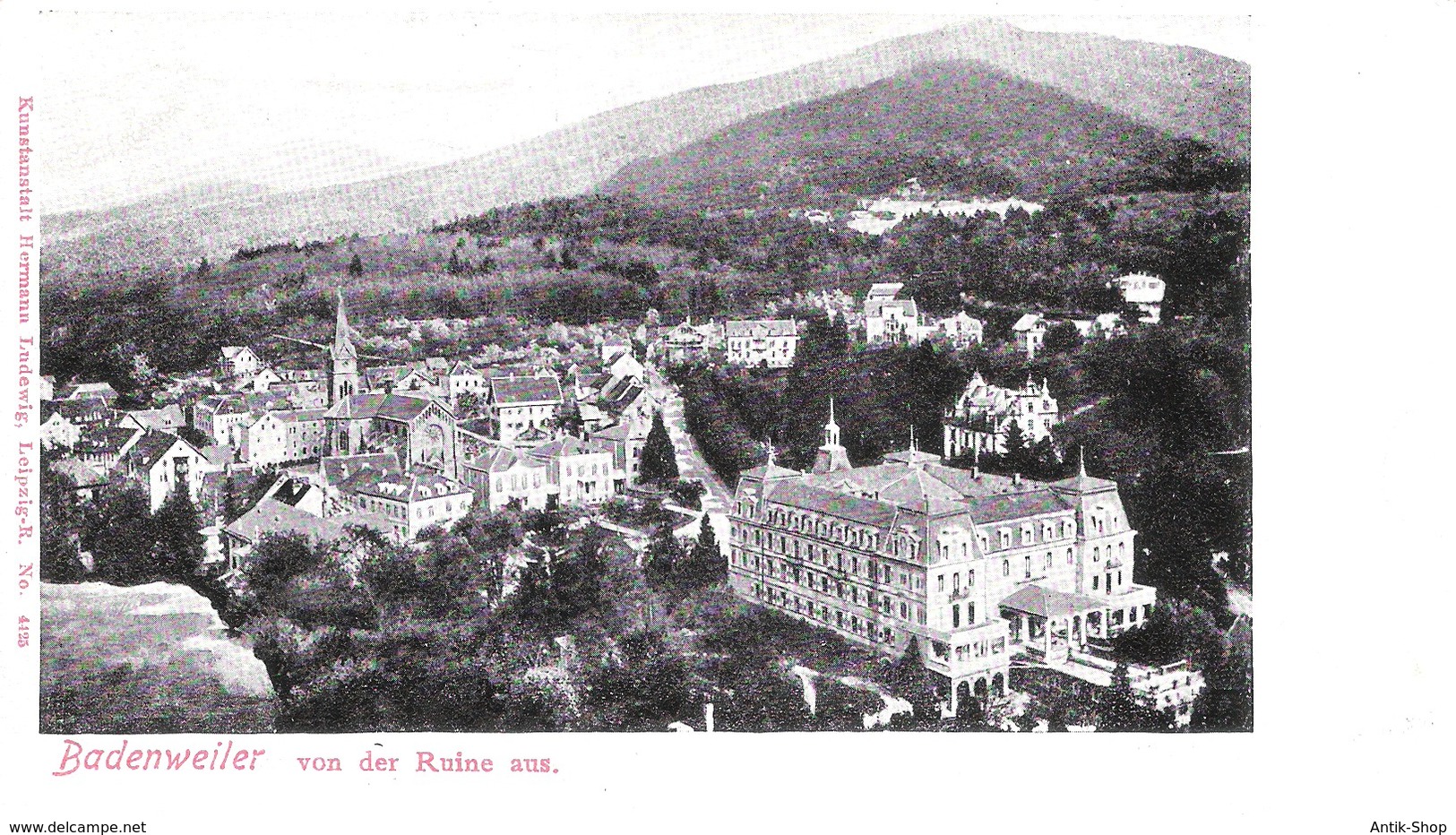 Badenweiler V. 1904  Teil-Stadt-Ansicht  (055) - Badenweiler