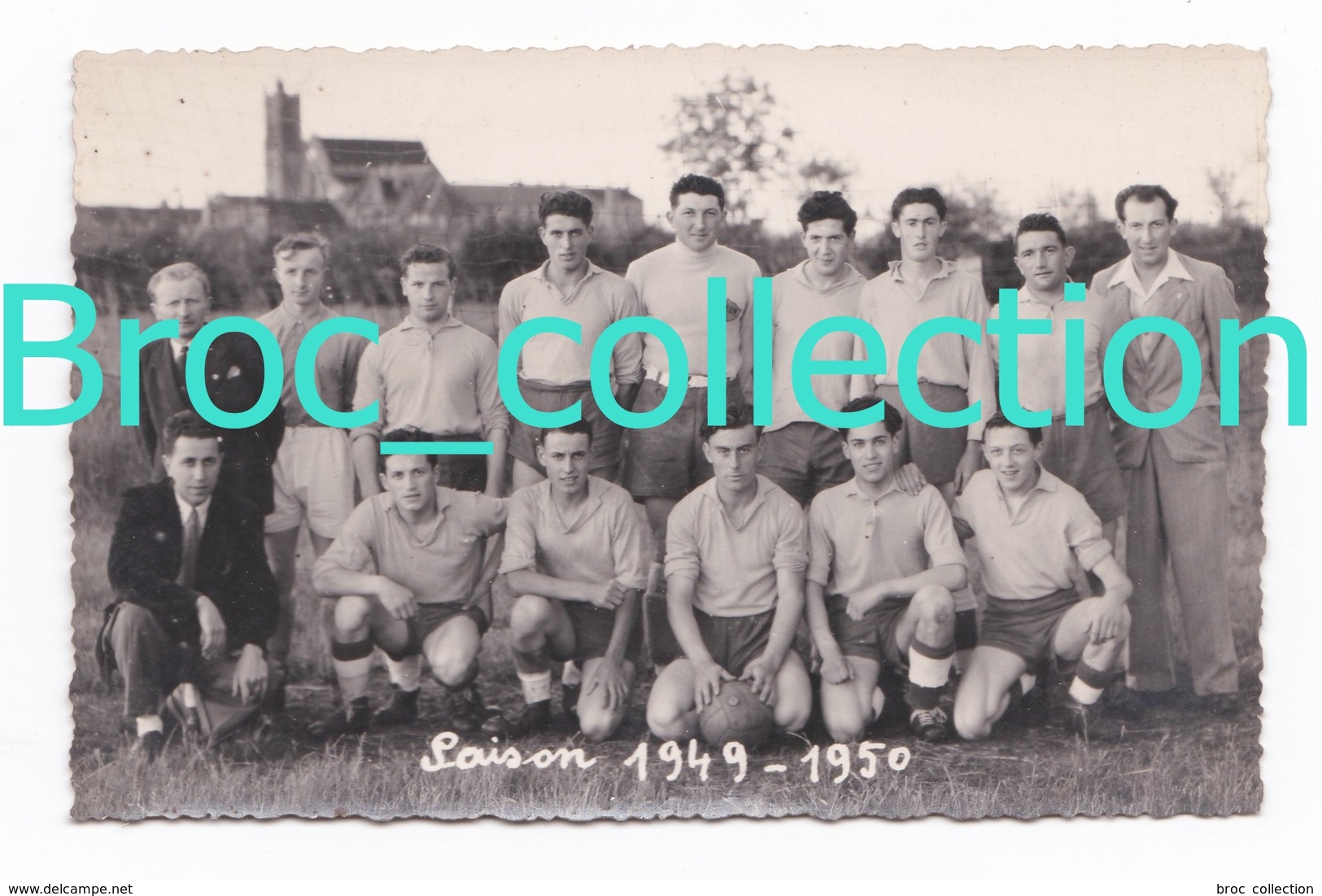 Le Montet, 03, équipe De Football 1949 - 1950, Photographe Studio Marcel Lépée, Tronget, Foot - Other & Unclassified