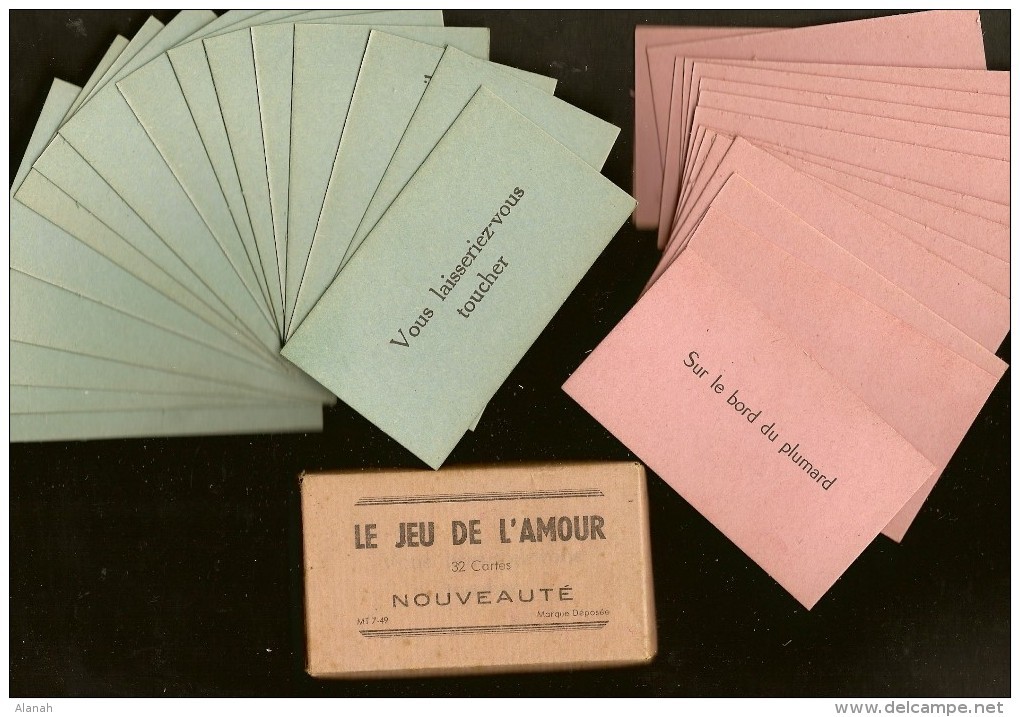 32 Cartes "LE JEU DE L'AMOUR" Coquin Erotique - 32 Cartes